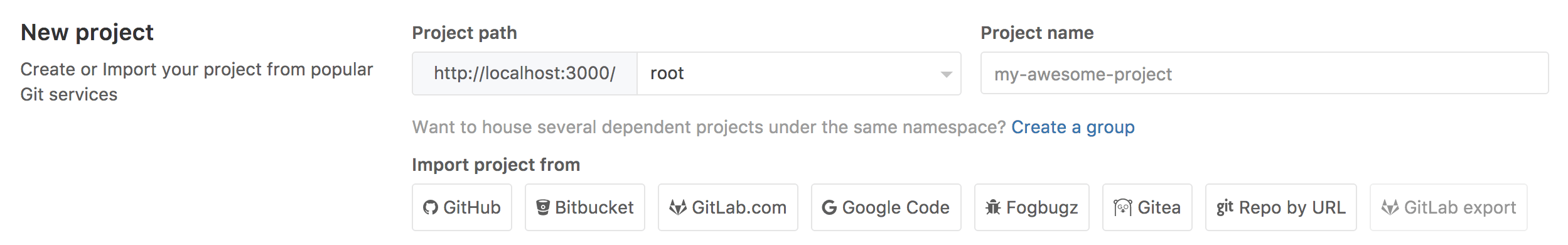 Import projects from gitea · Importing · Workflow · 帮助 · GitLab